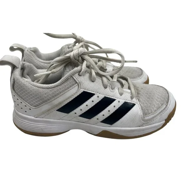 adidas Shoes Adidas Youth Ligra White Gum Sole Indoor Court